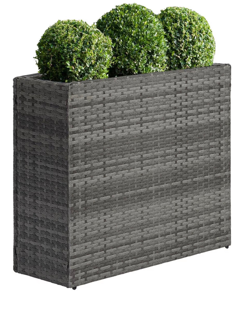 SUNNYPARK Tall Rectangular Planter with Removable Liner, All-Weather P ...