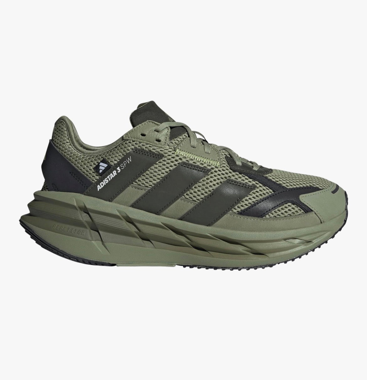 adidas Mens Adistar 3 Sportswear Running Sneakers Shoes - Green